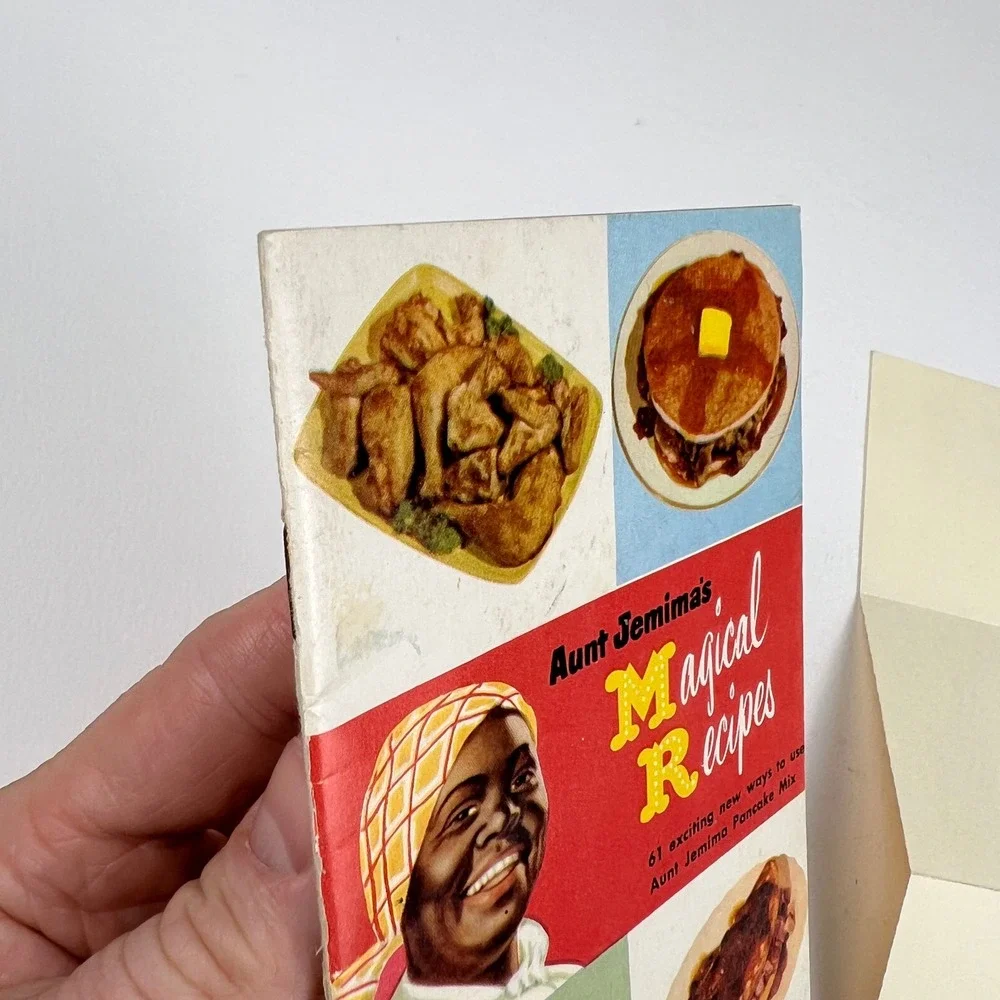 VTG Aunt Jemima Pancake Recipes Cookbook 1952 + Vintage Advertising 1984 Insert